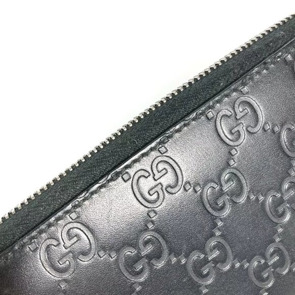 GUCCI 307987 Guccissima GG Long wallet Zip Around Long Wallet - Picture 10 of 14